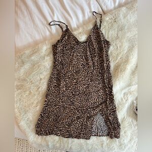 REFORMATION Leopard Print Dress
